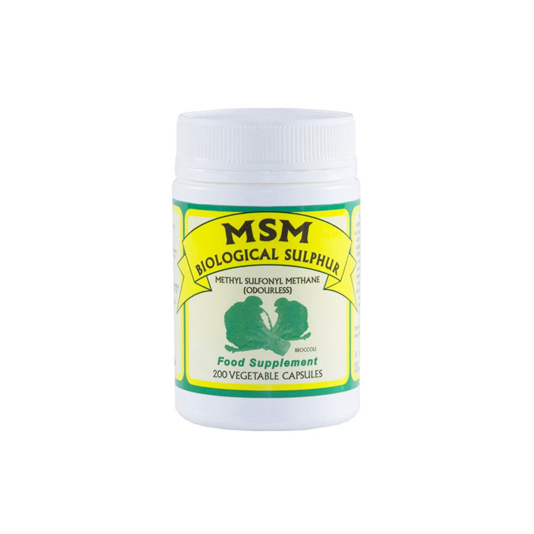 MSM Biological Sulphur 200 Vege Capsules