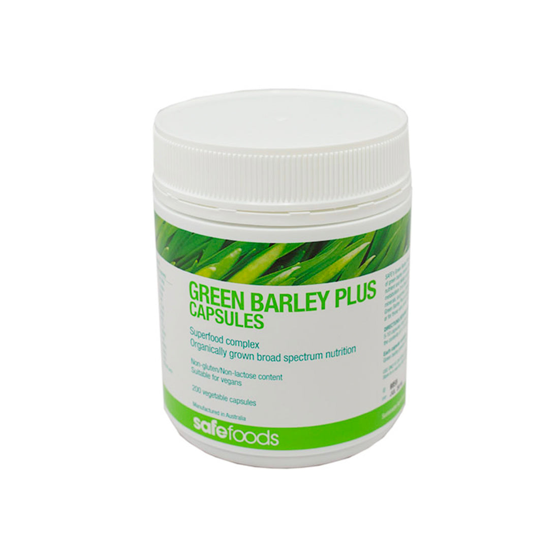 Green Barley Plus 200 Vege Capsules